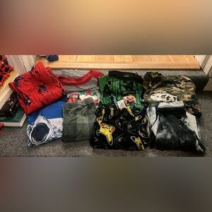 Kids Graphic Pajama Set with Pikachu and Minecraft